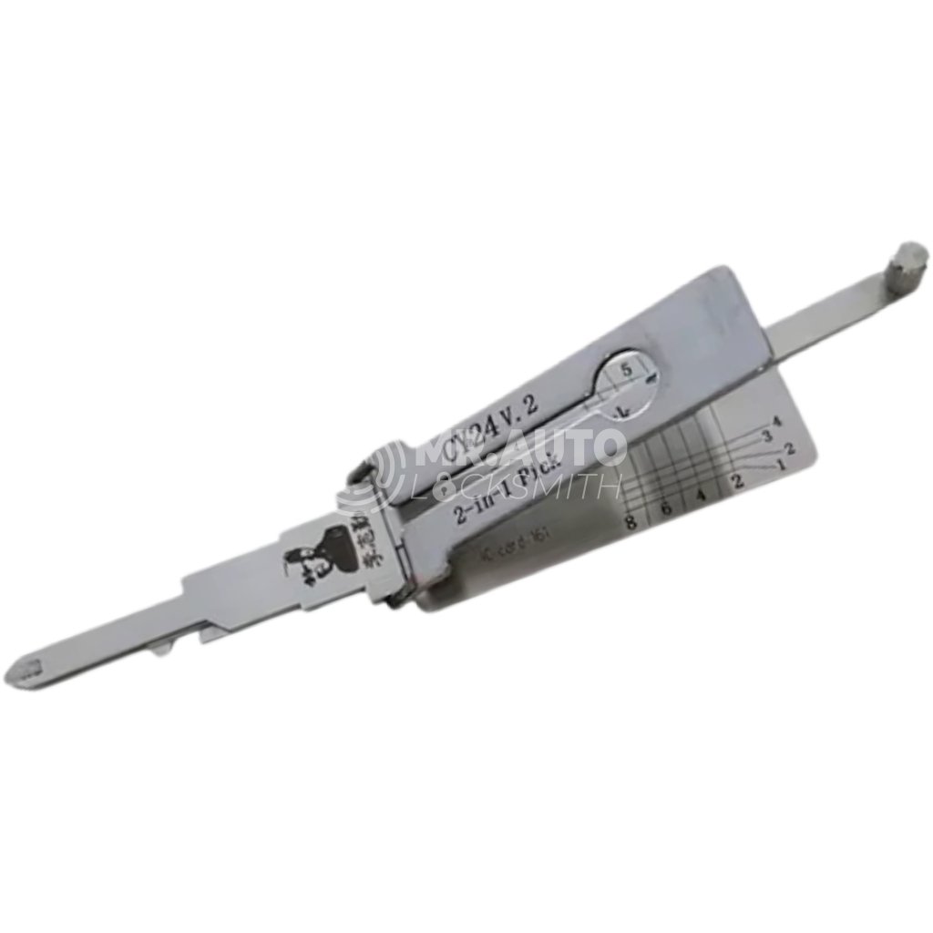 Original Lishi 2-in-1 Pick Decoder Tool CY24-V2-AG for Chrysler 8-Cut Anti Glare Type